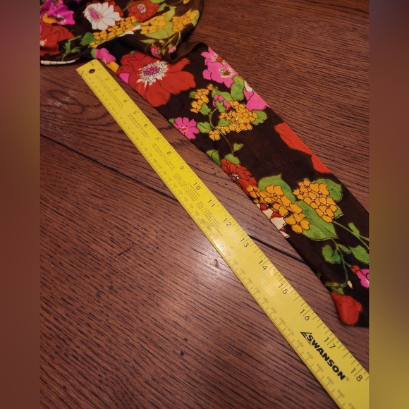 Vintage 60’s-70’s retro mod flower belted maxi dress - Picture 5 of 14